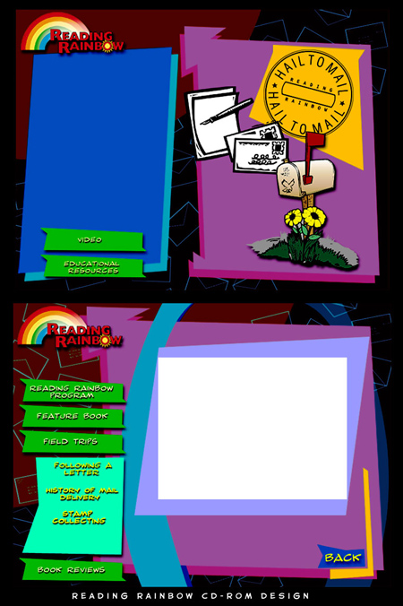 reading rainbow cd rom designs