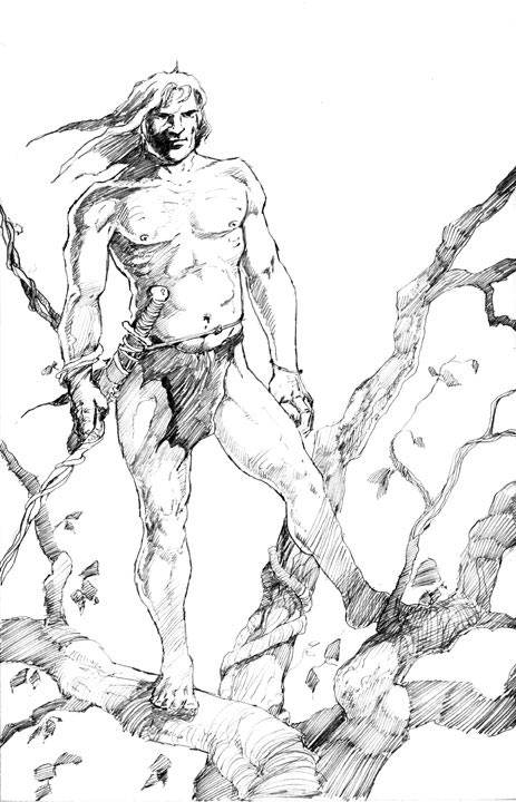pen and ink tarzan